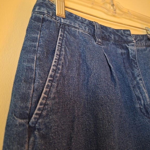 90s Sonoma Jean Co. Vintage High Rise Denim Mom Jeans Shorts Waist 29" Sz 6 😍 - Picture 3 of 6